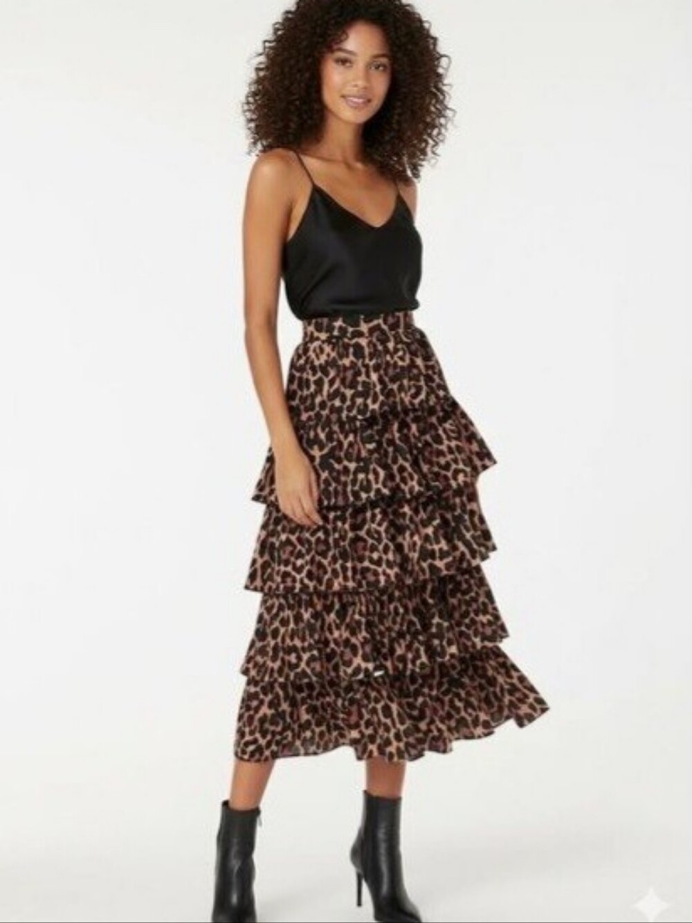 J.Crew Ruffle Maxi Skirt in Leopard NWT